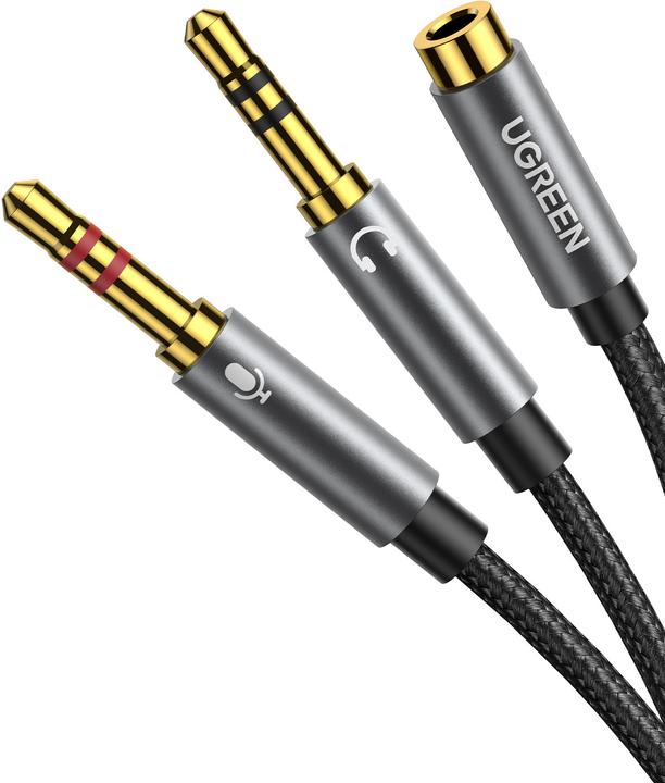 Immagine prodotto Ugreen Splitter Y per microfono e cuffie con jack da 3,5 mm (0.20 m, Connettore da 3,5 mm (AUX))