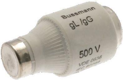 Image du produit Bussmann FUSE-D2 6A T GL/GG 500VAC E27 (Microfusible, 6 A, Paresseux)