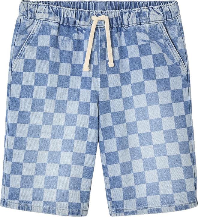 Produktbild Jonen Jungen Jeans-Bermudas mit Schachbrettmuster in Loose-Fit (128)