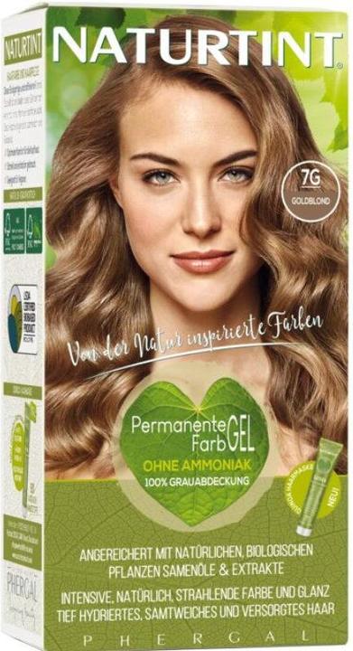 Naturtint Permanent hair color gel 7G golden blond without ammonia (7G Gold blonde)
