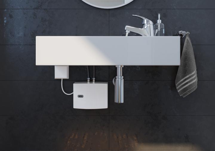 Produktbild AEG Haustechnik MTD 440 Klein-Durchlauferhitzer fürs Handwaschbecken Gäste-WC, 4,4 kW, Festanschluss 230V, drucklos