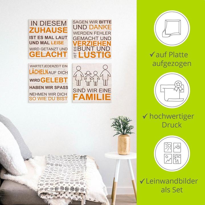 Produktbild Artland In diesem Zuhause - beige J5PO (40x40 cm)
