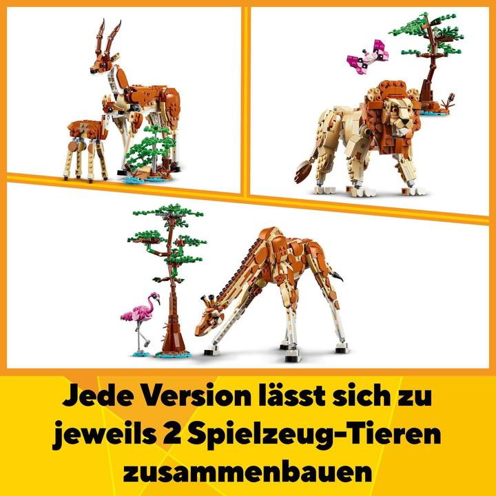 Produktbild LEGO Tiersafari (31150, LEGO Creator 3-in-1)