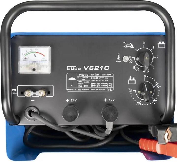 Immagine prodotto Güde Caricabatteria 12V/24V Caricabatteria automatico V 621 C Jump Starter (12V, 24V, 70 A)