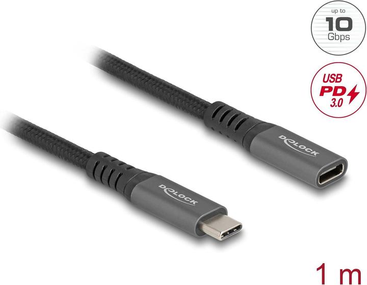 Produktbild Delock USB Typ C – USB Typ C (1 m, USB 3.2 Gen 2)