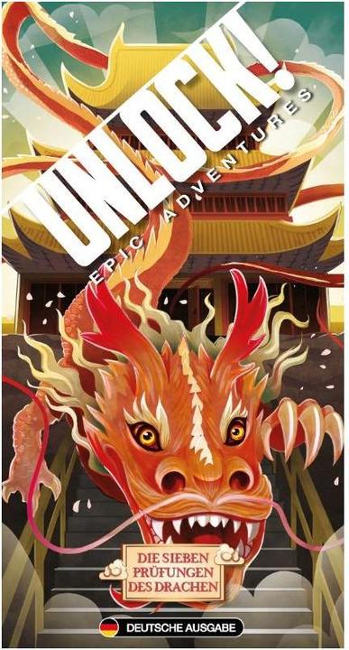 Actual product image Asmodée SCOD0062 - Unlock! Seven trials of the dragon (singlescenario), 1-6 players, ages 10+ (DE edition) (German)