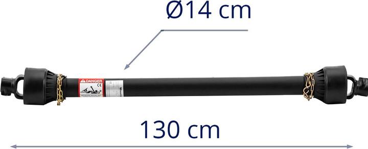 Image du produit Wiesenfield Arbre de transmission avec compensation de longueur - 127 - 194 cm - 1 3/8 pouce / 6 cannelures