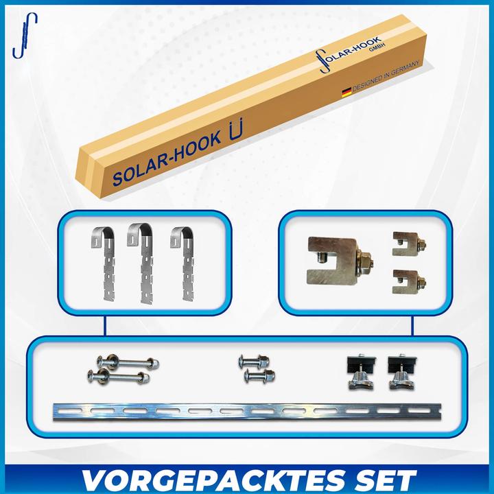Actual product image Autarking Solar Hook BalconySolar - Fixing Set - Type E