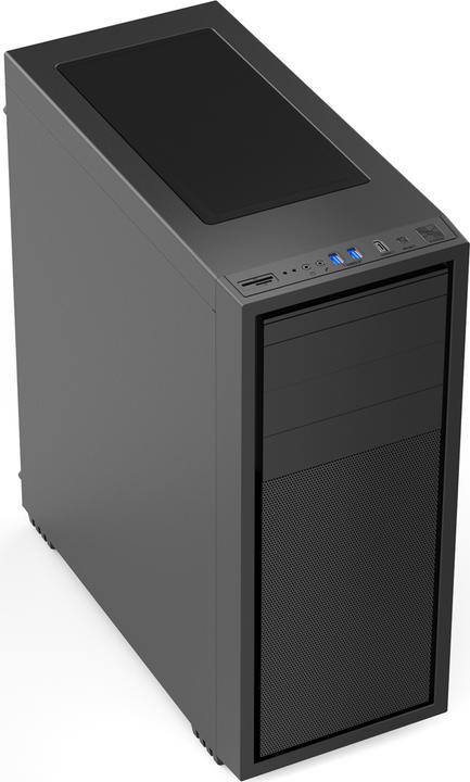 Actual product image Gembird Fornax K500 ATX Computer Case Midi Tower Black (ITX, E-ATX, ATX, mATX)