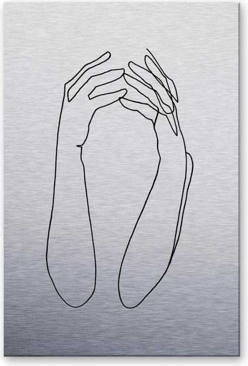 Produktbild Trenddeko Silbereffekt - Desperate (75 x 120 cm)