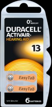 Actual product image Duracell Activair 13 - Hearing aid batteries (60 pcs., A13, 300 mAh)