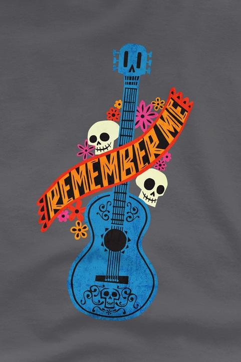 Actual product image La Maison du Coco Mens Remember Me Guitar With Skulls T-Shirt (XL)