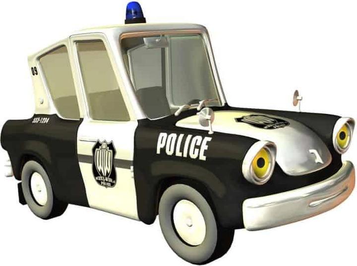 Image du produit Trenddeko Voiture de police (40 x 31 cm)
