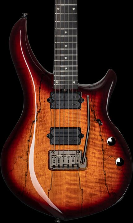 Produktbild E-Gitarre, Majesty 200X, Spalted Maple, DiMarzio, Blood Orange, Tasche (E-Gitarre)