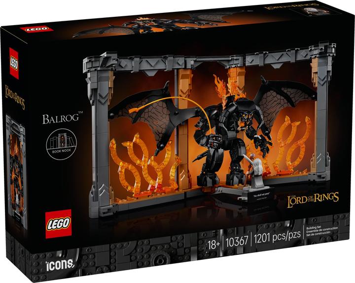 Actual product image LEGO The Lord of the Rings: Balrog™ bookend (10367, LEGO Icons)