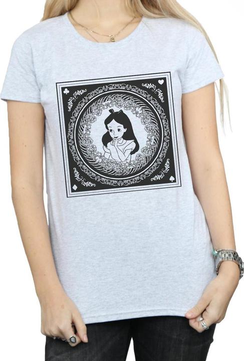 Actual product image Disney Womens/Ladies Alice In Wonderland Box Cotton T-Shirt (M)