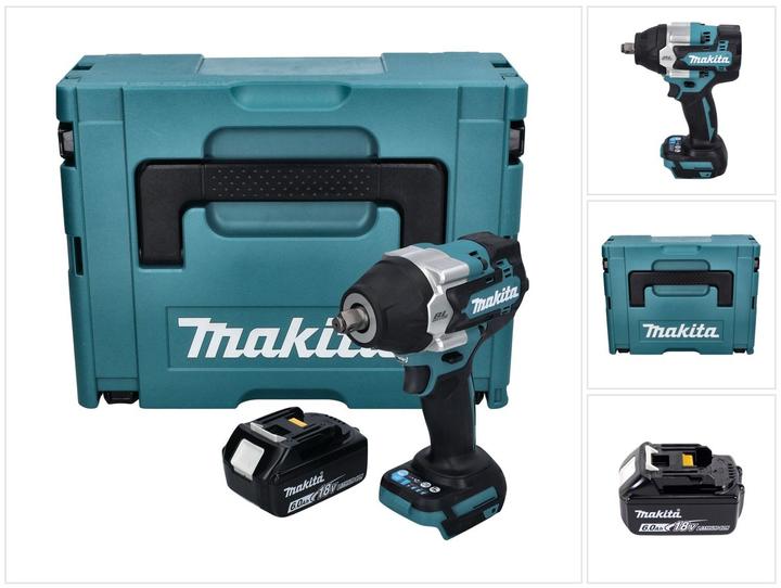 Immagine prodotto Makita DTW 700 G1J Avvitatore a impulsi a batteria 18 V 700 Nm 1/2" XPT Brushless + 1x batteria 6.0 Ah + (Batteria ricaricabile)