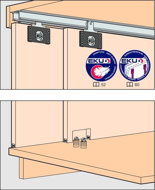 Actual product image HAWA Sliding door set combino