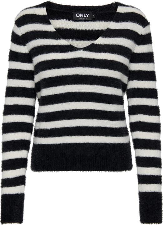 Only Normal geschnitten V-Ausschnitt Pullover Strickpullover