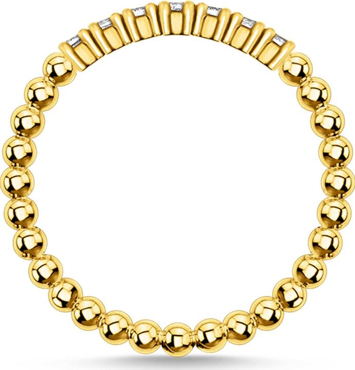 Actual product image Thomas Sabo Ring Balls With White Stones Gold (52, 925 Silver)