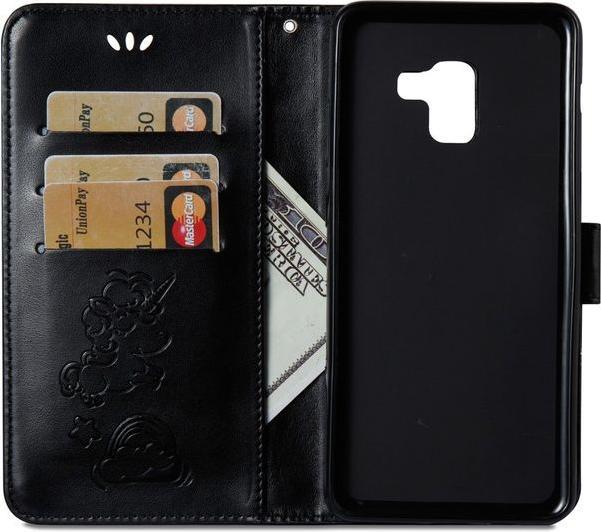 Produktbild MU Style Magnetische Lederhülle mit Einhorn Muster (Samsung Galaxy A8 (2018))