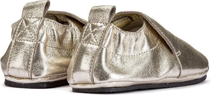 Image du produit La Redoute Collections Pantoufles en cuir doré avec motif étoilé (17)