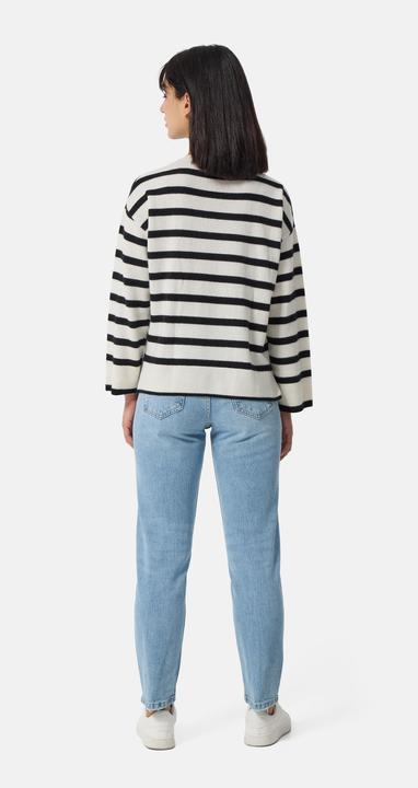 Actual product image Cash-Mere Kaschmir Rundhals Pullover gestreift (XS, S)
