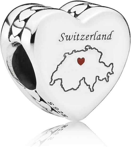 Pandora Swiss Map (Silber 925, Emaille)