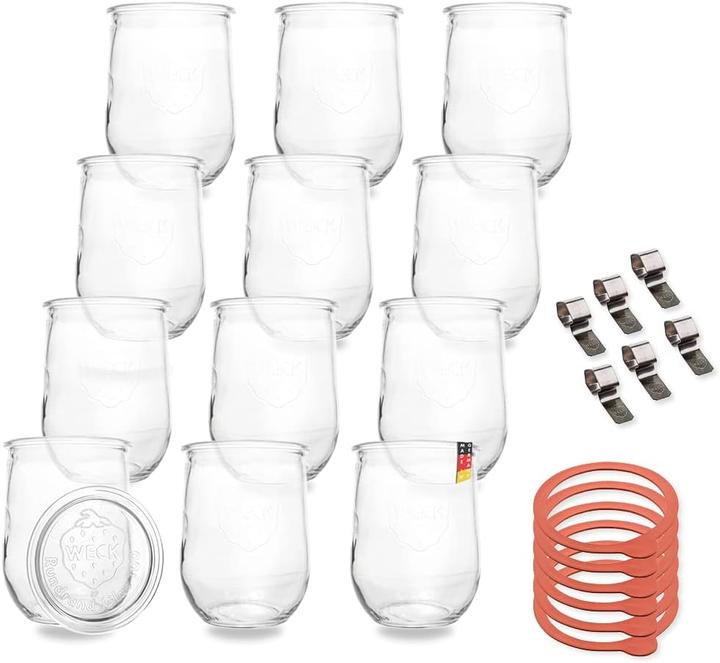 Image du produit Flaschenbauer.de Lot de 12 pots de 1L, bocaux à conserves (12 pcs, 1 l)
