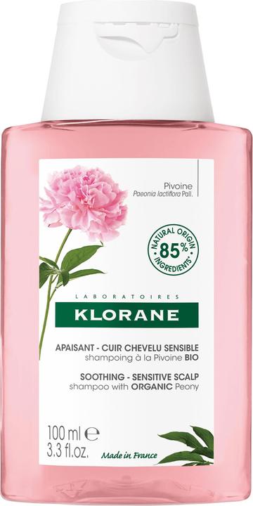 Klorane Beruhigendes Shampoo mit BIO-Pfingstrose (100 ml, Flüssiges Shampoo)