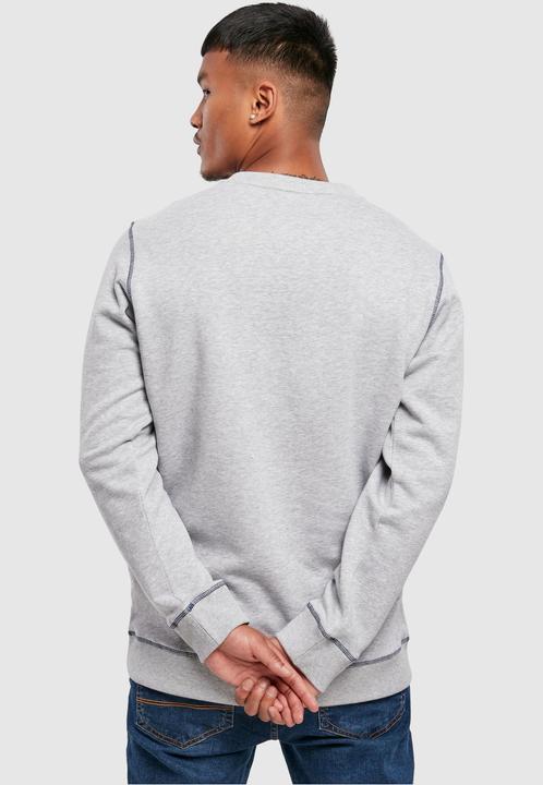 Actual product image Urban Classics Organic Contrast Flatlock Stitched Crew - 12226 (S)