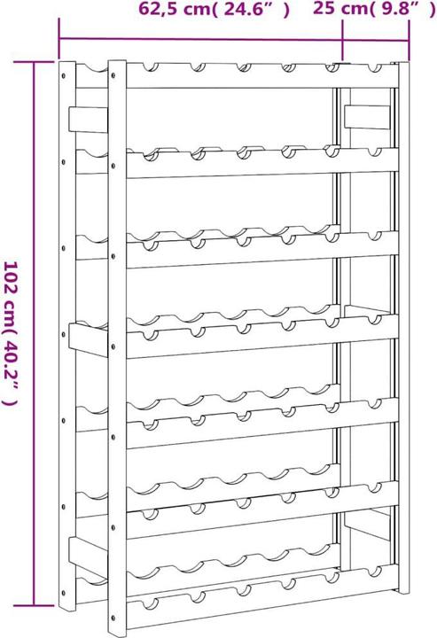 Produktbild VidaXL Baila (62,5 x 25 x 102 cm)