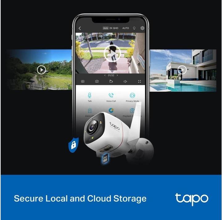 Produktbild TP-Link Tapo C325WB 4MP QHD Outdoor Kamera ColorPro MicroSD (2688 x 1520 Pixel)