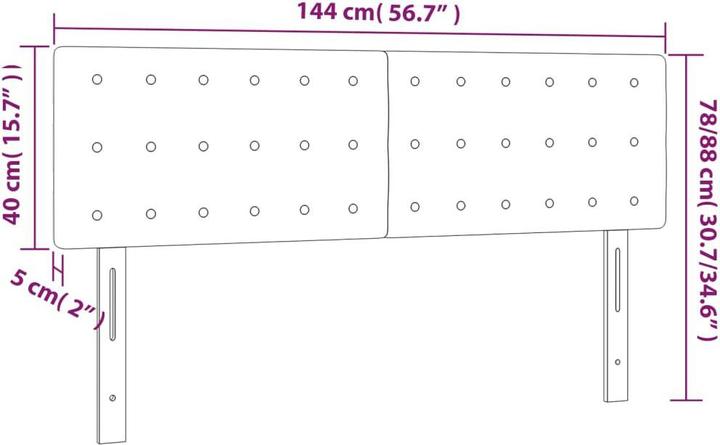 Actual product image VidaXL Herold (144 x 5 x 88 cm)
