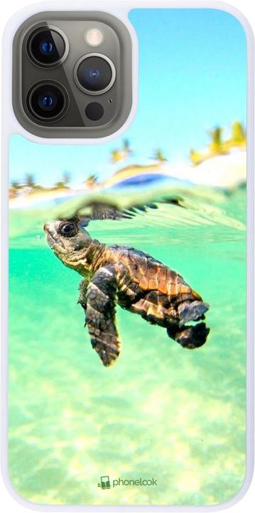 Actual product image PhoneLook Coque Silicone rigide blanc Turtle Underwater (Apple iPhone 12 Pro Max)