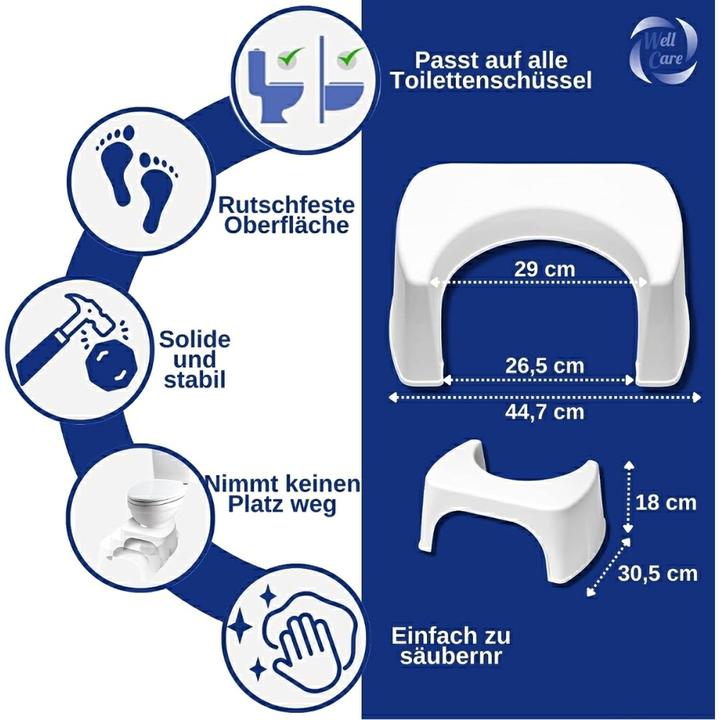 Produktbild Well Care Toilettenhocker