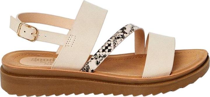 Actual product image Good For The Sole Womens/Ladies Ali Asymmetric Panel Wide Sandals (41)
