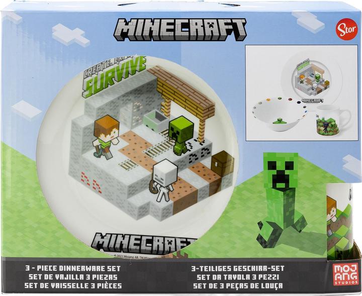 Produktbild Stor Minecraft - 3-Piece Ceramic Gift Set (40485)