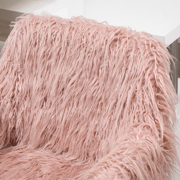 Actual product image Vinsetto Office chair with faux fur