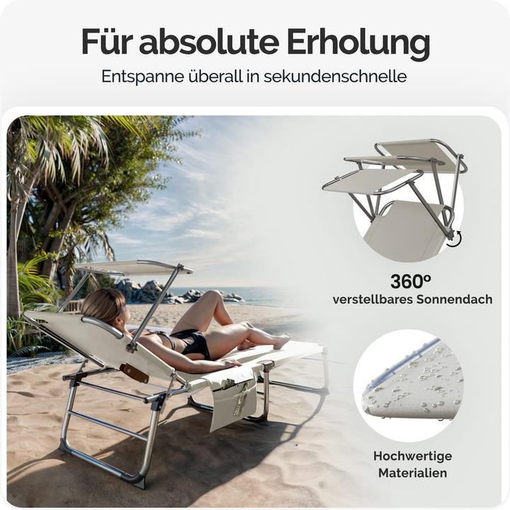 Produktbild Casaria Sonnenliege (190 cm)