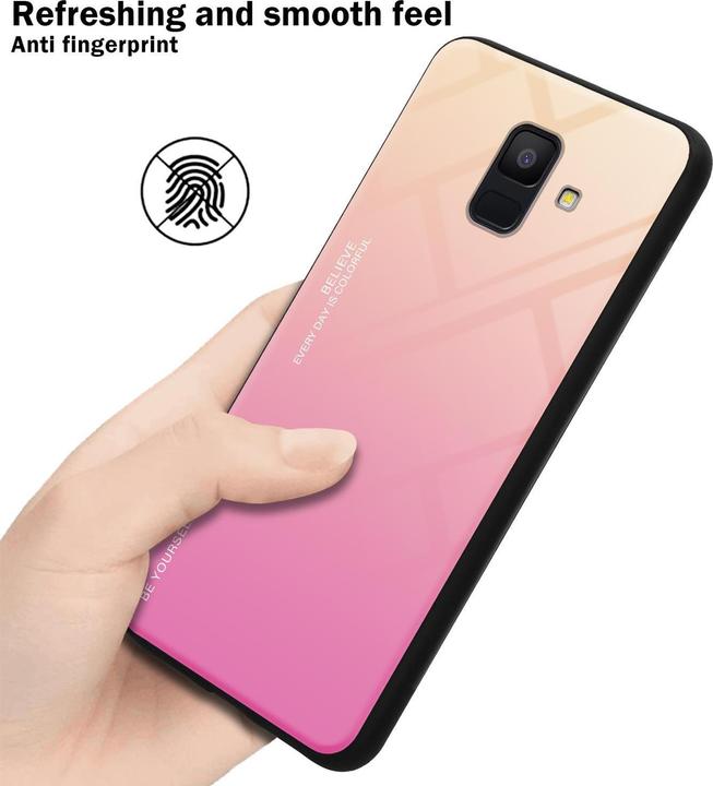 Productafbeelding Cadorabo TPU 2 kleuren glasdekking (Samsung Galaxy J6 (2018))