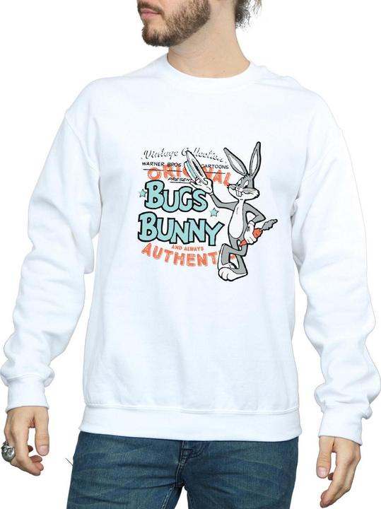 Immagine prodotto Looney Tunes Felpa Bugs Bunny Vintage Adulto Unisex (L)