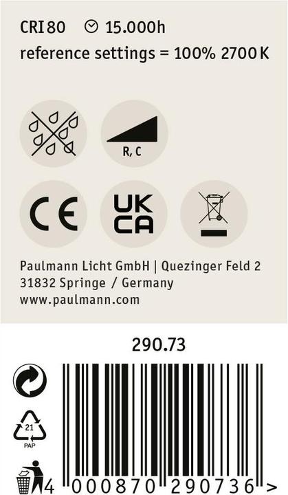 Produktbild Paulmann Tropfen (E14, 5.90 W, 806 lm, 1 x, D)