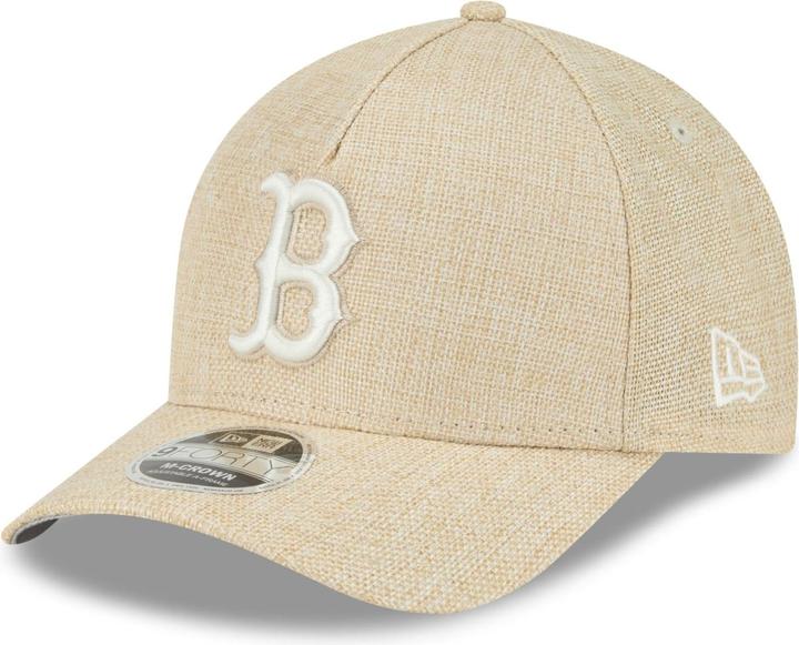 New Era 9Forty M-Crown Cap - Weave Boston Red Sox Beige