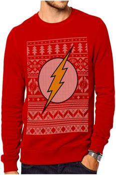 Produktbild HEO The Flash Pullover: Dc Comics Christmas Logo Sweatshirt (L)