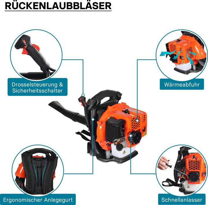Produktbild Wiltec Laubbläser (Benzinbetrieb, Laubbläser)