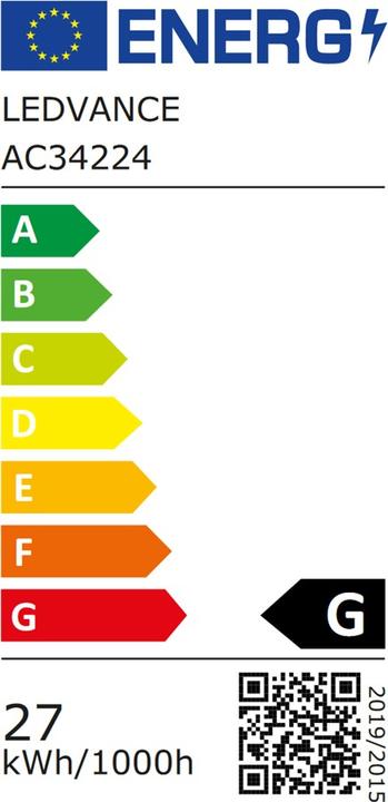 Etichetta energetica Osram Lampada a risparmio energetico (G24q-3, 26 W, 1800 lm, 1 x, G)