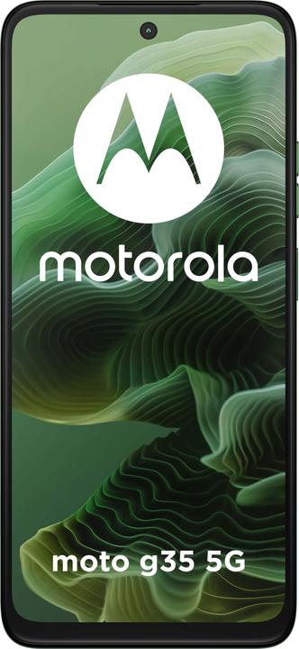 Actual product image Motorola Moto g35 5G 4-256Gb 6.72" 120Hz (256 GB, Leaf Green, 264.57", Dual SIM, 50 Mpx, 5G)