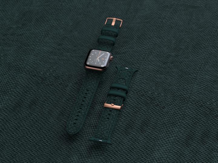 Immagine prodotto Njord Cinturino Jord Per (40 mm, 41 mm, Chiusura in acciaio inox, Pelle di salmone, Pelle Vegan, Apple Watch)