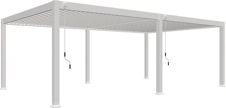 Image du produit Weide Pergola Deluxe Plus 4x8m avec toit à lamelles Blanc (400 cm, 800 cm)